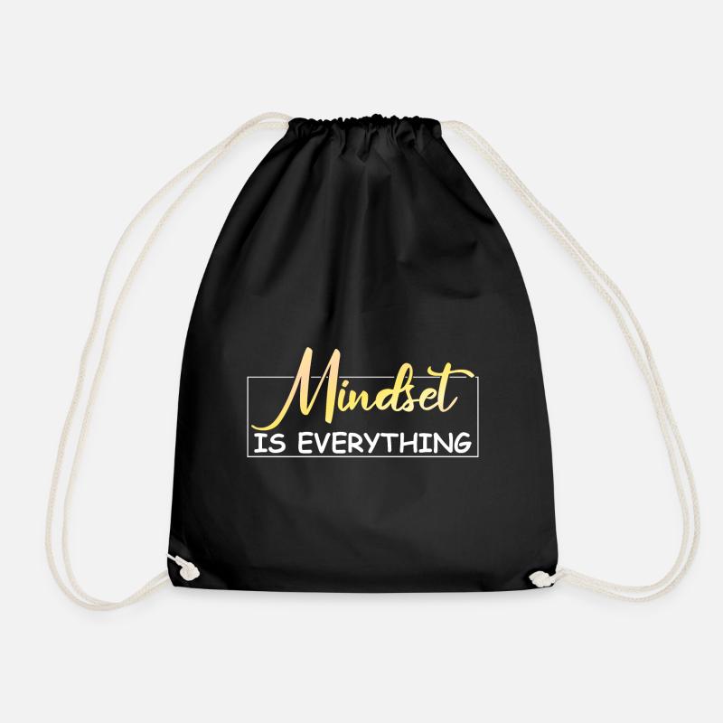 Mindset is everything - Turnbeutel - Schwarz