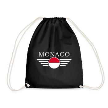 T-shirt Monaco : Glamour, Brillance - Sac de sport léger - noir - Devant