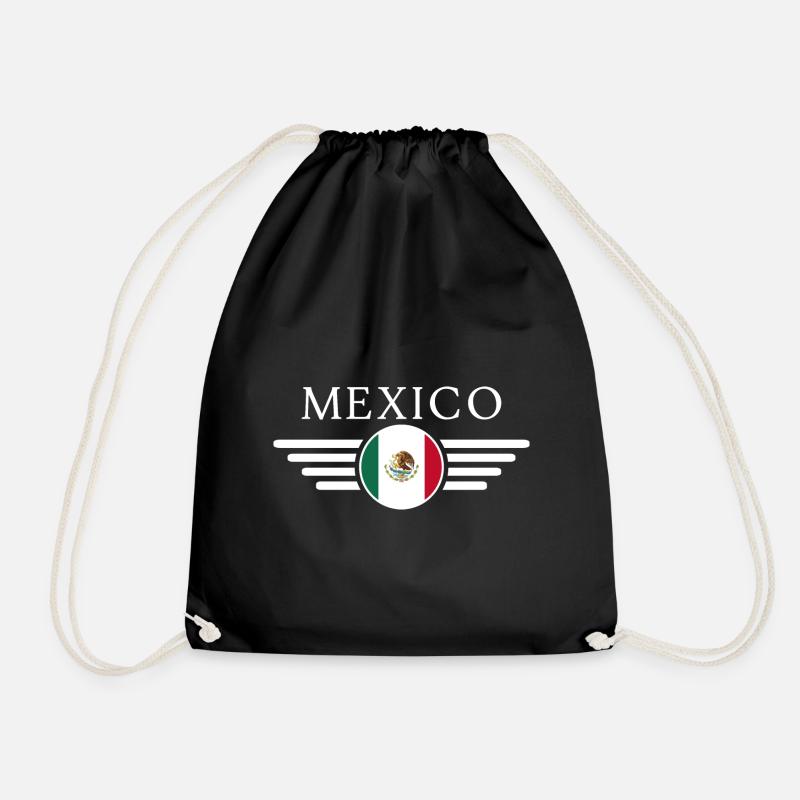 Mexico Style Design T-Shirt - Drawstring Bag - black