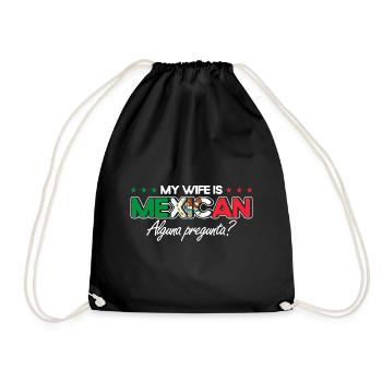 Mexiko Mexikanische Wurzeln Geschenk - Turnbeutel - Schwarz - Vorne