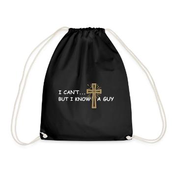 Je ne peux pas mais je connais un gars chrétien de Jésus - Sac de sport léger - noir - Devant