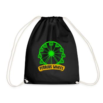 Das Chemie - Riesenrad! - Geschenk - Turnbeutel - Schwarz - Vorne