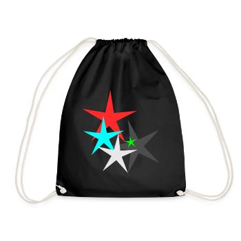 Star Star - Drawstring Bag - black - Front