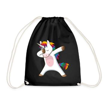 tamponnant licorne - Sac de sport léger - noir - Devant