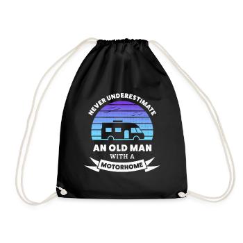 Ne sous-estimez jamais un vieil homme avec un camping-car - Sac de sport léger - noir - Devant