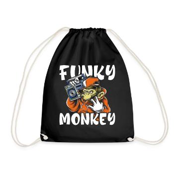 Singe Radio - Sac de sport léger - noir - Devant