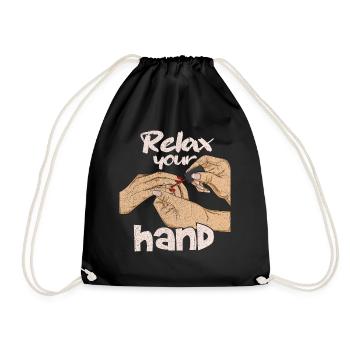 Nail salon saying for a nail designer - Drawstring Bag - black - Front
