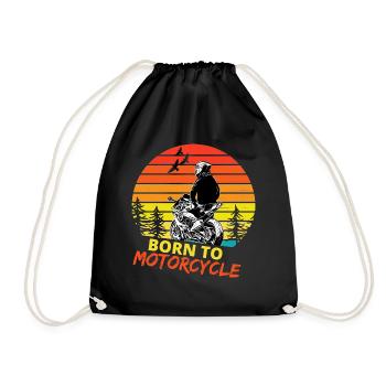 Motocycles / moto / moto biker - Sac de sport léger - noir - Devant