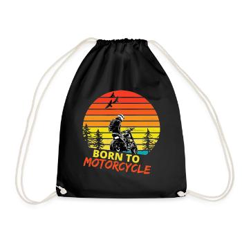 Motocycles / moto / moto biker - Sac de sport léger - noir - Devant