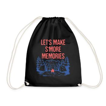 Faisons S’more Memories Camping Drôle Camper - Sac de sport léger - noir - Devant