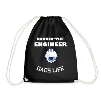 Rockin' the Engineer Dads Life Programmers Math Ge - Turnbeutel - Schwarz - Vorne