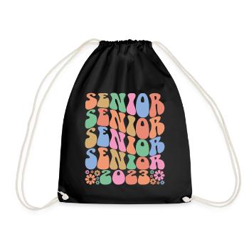 Senior 2023 - Graduated Students Graduation Party - Drawstring Bag - black - Front
