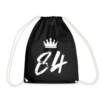 84 Couronne numérique - Sac de sport léger - noir - Devant