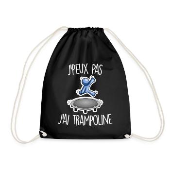 J'peux pas j'ai trampoline - Sac de sport léger - noir - Devant