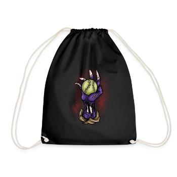 Cadeau d’Halloween Baseball Skeleton Killer Horror - Sac de sport léger - noir - Devant