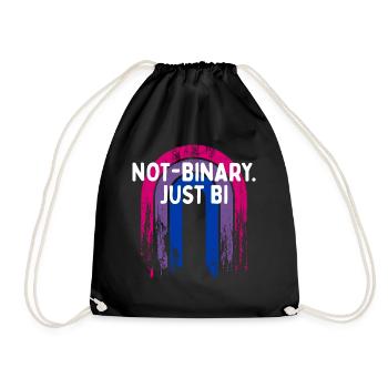 Not-binaire Juste Bi Bisexuel Dictons Bi Pride - Sac de sport léger - noir - Devant