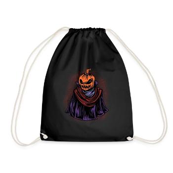 Halloween Kostüm Pilze Monster Spooky Skull - Turnbeutel - Schwarz - Vorne