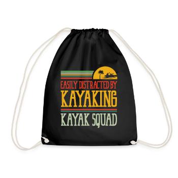Distrait par le kayak Canot Pagaie Kayak - Sac de sport léger - noir - Devant