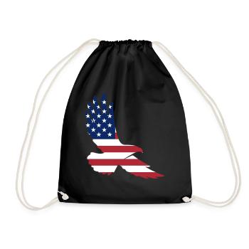 Aigle d’Amérique - Sac de sport léger - noir - Devant