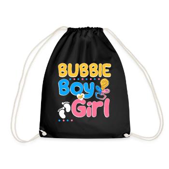 Pink or Blue Bubby Loves You Jewish Grandmother - Turnbeutel - Schwarz - Vorne