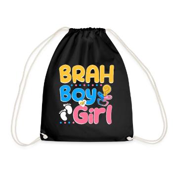 Pink or Blue Brah Loves You Best Brother Ever Big - Sac de sport léger - noir - Devant