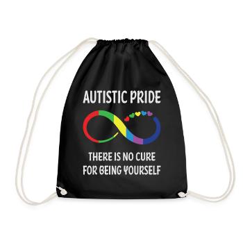 Autism Autistic - Drawstring Bag - black - Front
