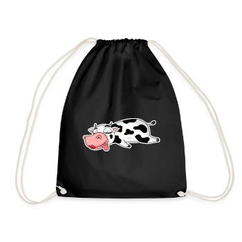 Fille de dame de vache - Sac de sport léger - noir - Devant