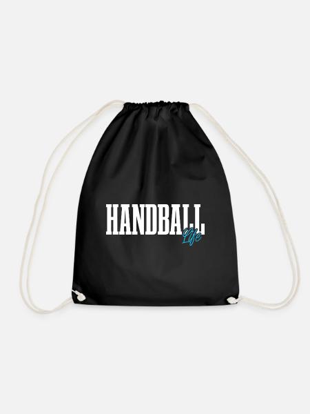 Handball Handballer - Turnbeutel - Schwarz