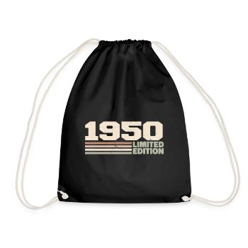 1950 Cadeau Anniversaire 1950 édition limitée 1950 - Sac de sport léger - noir - Devant