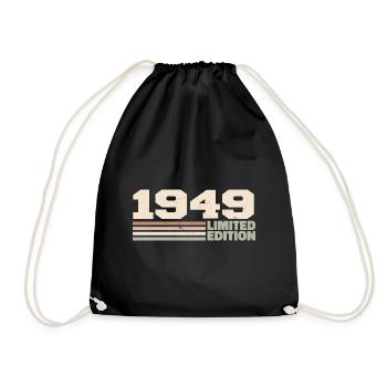 1949 Anniversary Gift 1949 Limited Edition 1949 - Drawstring Bag - black - Front