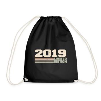 2019 Anniversary Gift 2019 Limited Edition 2019 - Drawstring Bag - black - Front