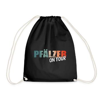 Pfälzer wine spritzer spritzer funny gift Pälzer - Drawstring Bag - black - Front