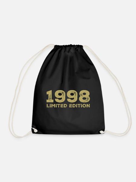 Geburtstagsgeschenk Jahrgang 1998 Jahrgang 1998 - Turnbeutel - Schwarz