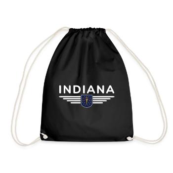 Indiana Fan T-Shirt – Montrez votre fierté ! - Sac de sport léger - noir - Devant