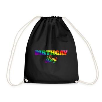 Geburtgay Junge Lgbt Gay Pride Alles Gute Zum - Turnbeutel - Schwarz - Vorne