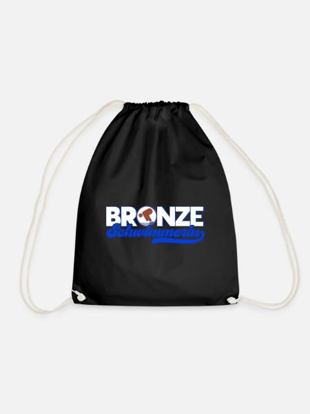 Schwimmprüfung Schwimmer Bronze Geschenk - Turnbeutel - Schwarz