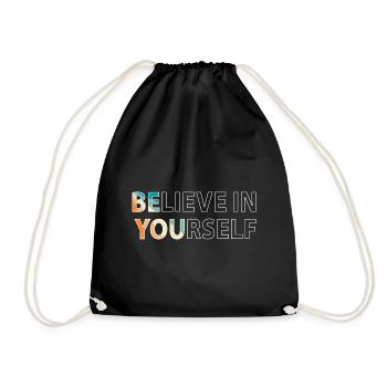 Croyez en vous - Sac de sport léger - noir - Devant
