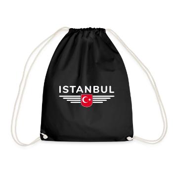 Turkey Ankara Türkiye Istanbul T Shirt Design - Drawstring Bag - black - Front