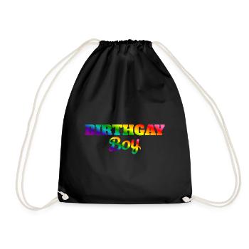 Geburtgay Junge Lgbt Gay Pride Alles Gute Zum - Turnbeutel - Schwarz - Vorne