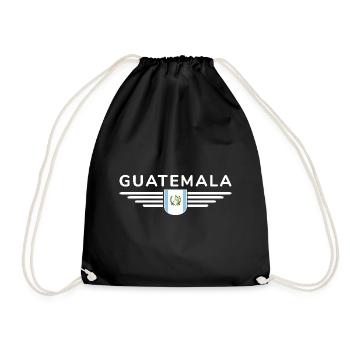 I Love Guatemala, Style Design T-Shirt - Drawstring Bag - black - Front