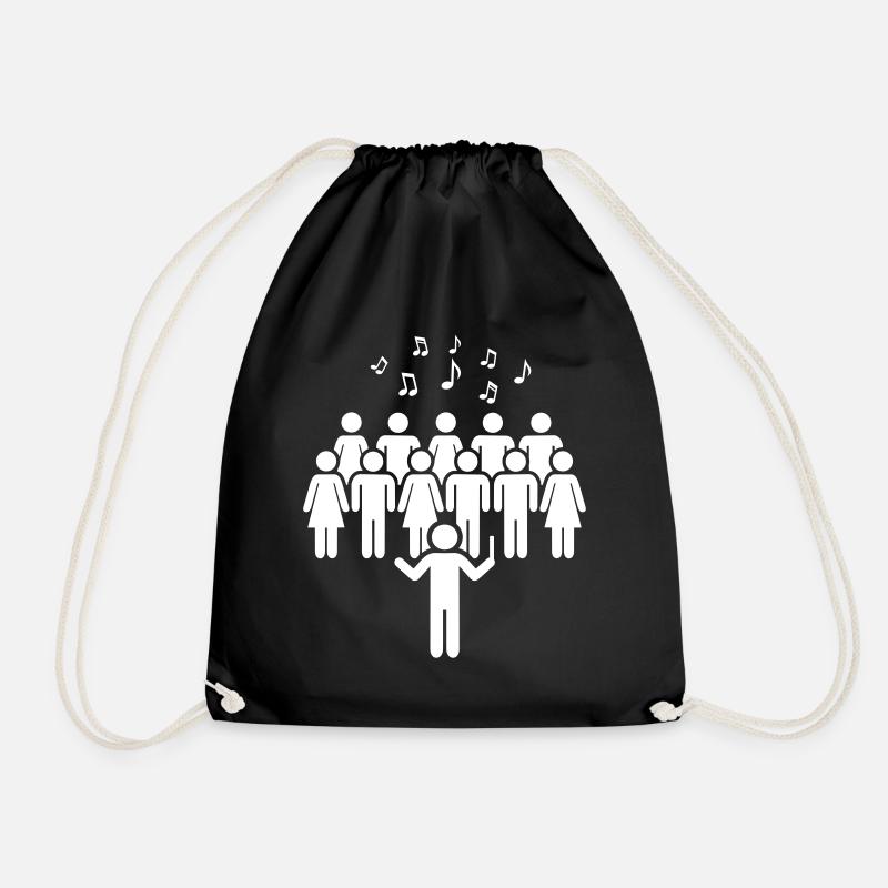 Choir - Drawstring Bag - black
