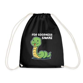 Pour les fans de Goodness Snake Sweet Snake Snake - Sac de sport léger - noir - Devant