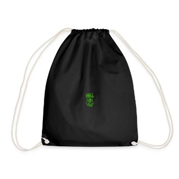 Skiing Snowboard Mountains Holiday Snow Freestyle - Drawstring Bag - black - Front