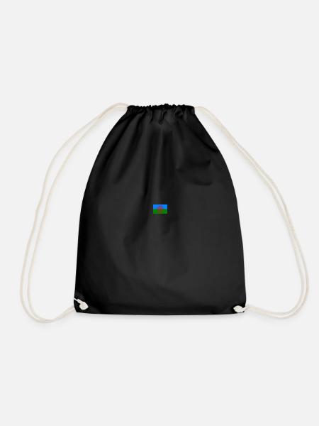 Flag of the Romani people -Small Klein - Turnbeutel - Schwarz