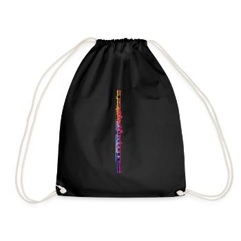 Flûte traversière - Sac de sport léger - noir - Devant