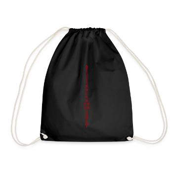 The 7 virtues of Bushidō with the sword of Fudō Myōō - Drawstring Bag - black - Front