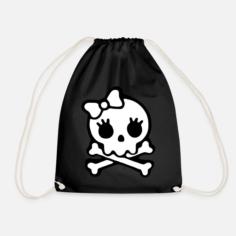 skull - Turnbeutel - Schwarz