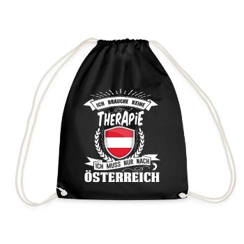 I do not need therapy Austria - Drawstring Bag - black - Front