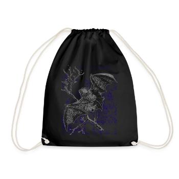 Fledermaus Vampir - Turnbeutel - Schwarz - Vorne