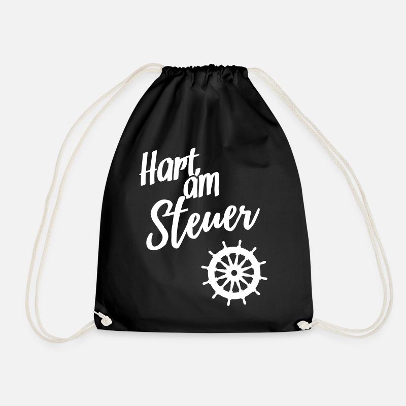 Hart am Steuer - Turnbeutel - Schwarz
